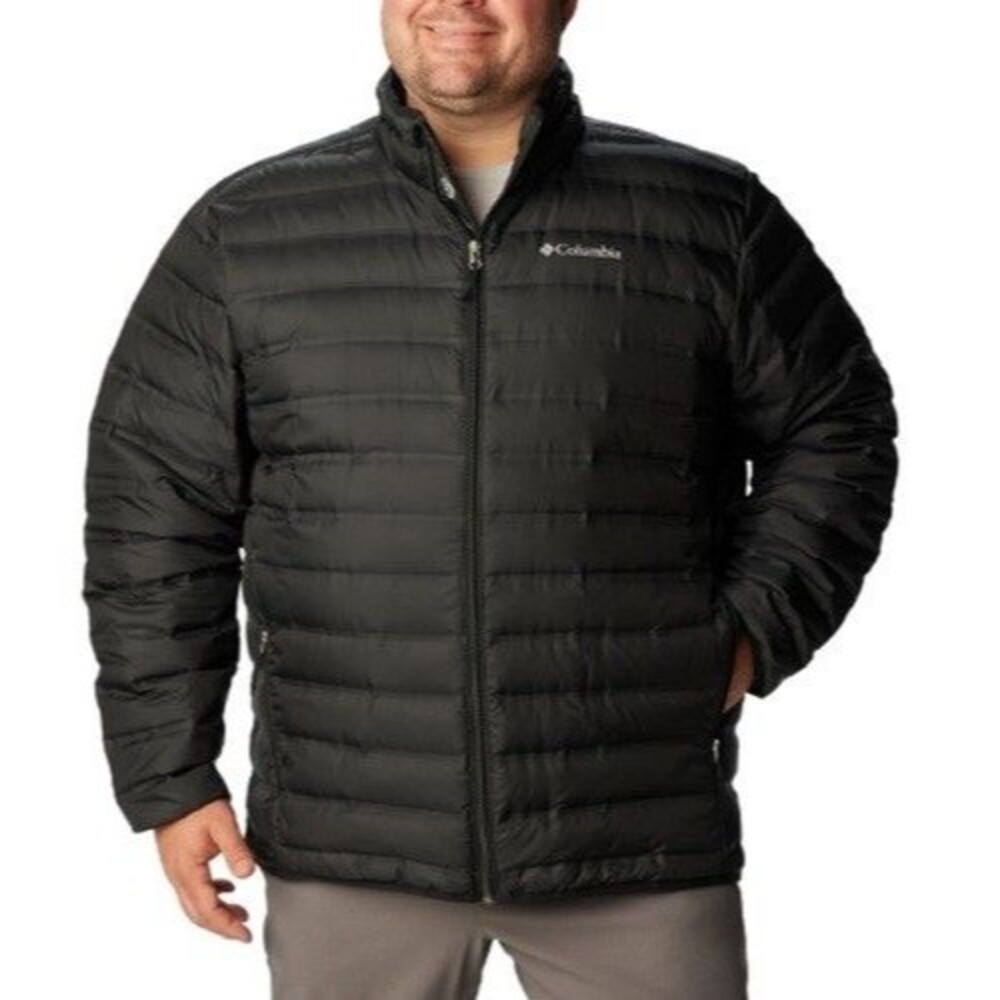 Columbia Mens Lake 22 Down Jacket Black M Medium NWT Puffer No Hood 650 Fill